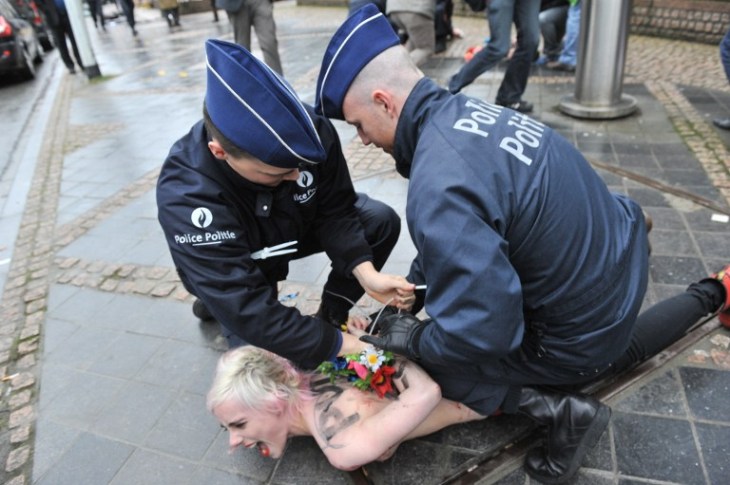 BELGIUM-EU-RUSSIA-FEMEN